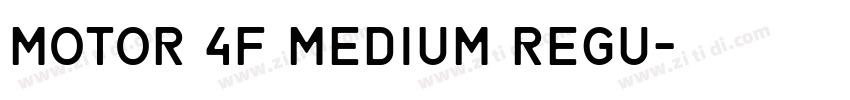 Motor 4F Medium Regu字体转换